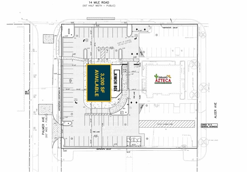 361 W 14 Mile Rd, Madison Heights, MI for lease - Site Plan - Image 2 of 2