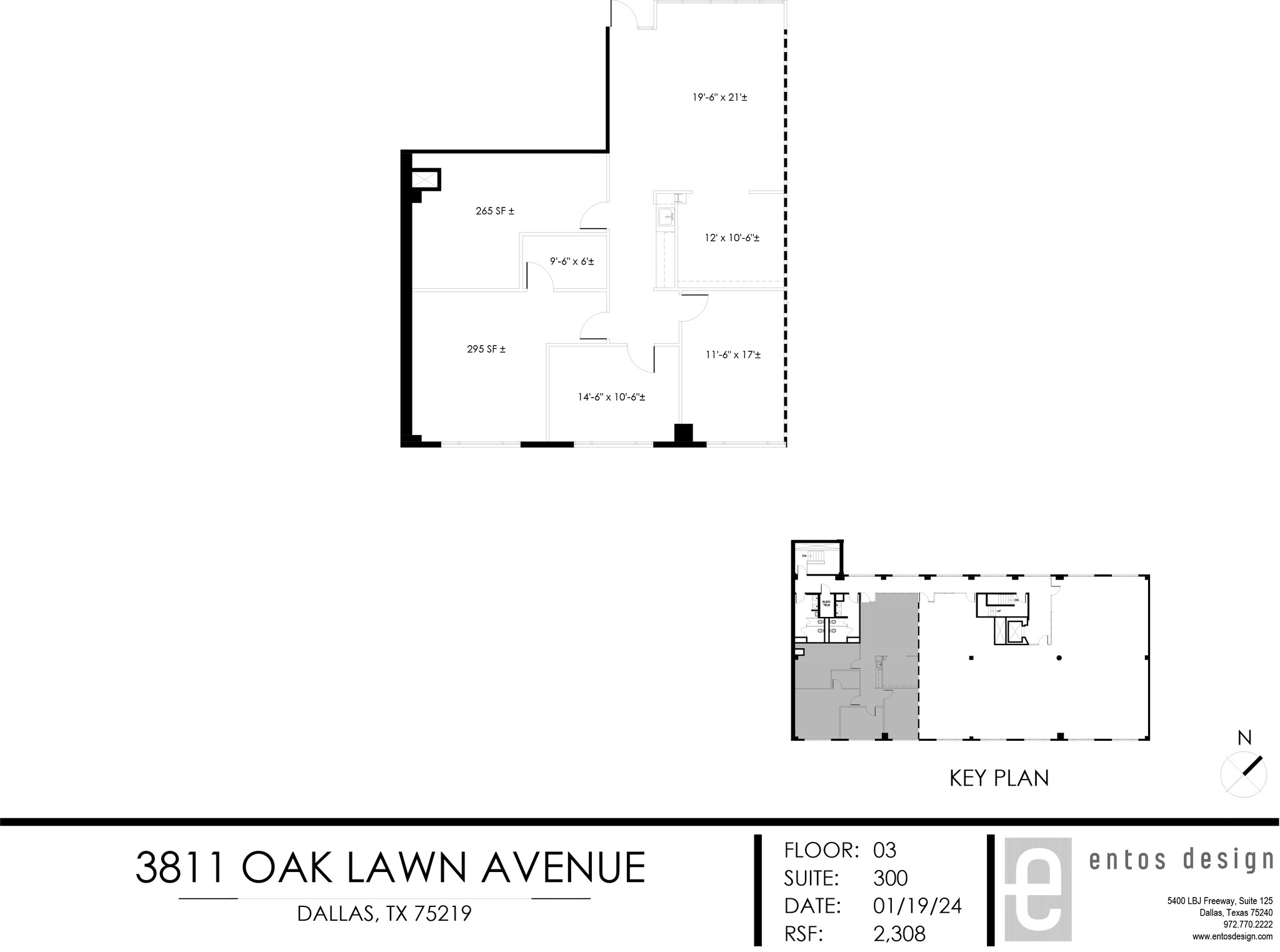 3311 Oak Lawn Ave, Dallas, TX à louer Plan d  tage- Image 1 de 1