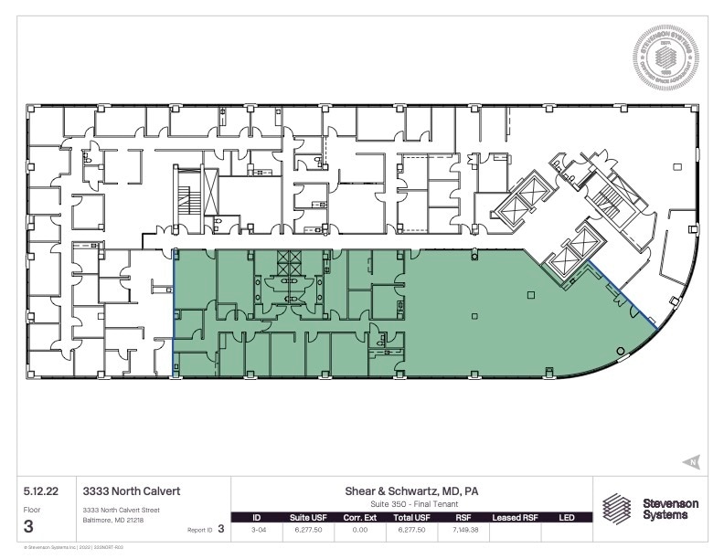 3333 N Calvert St, Baltimore, MD for lease Floor Plan- Image 1 of 1