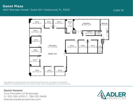 4601 Sheridan St, Hollywood, FL à louer Plan d’étage- Image 1 de 1