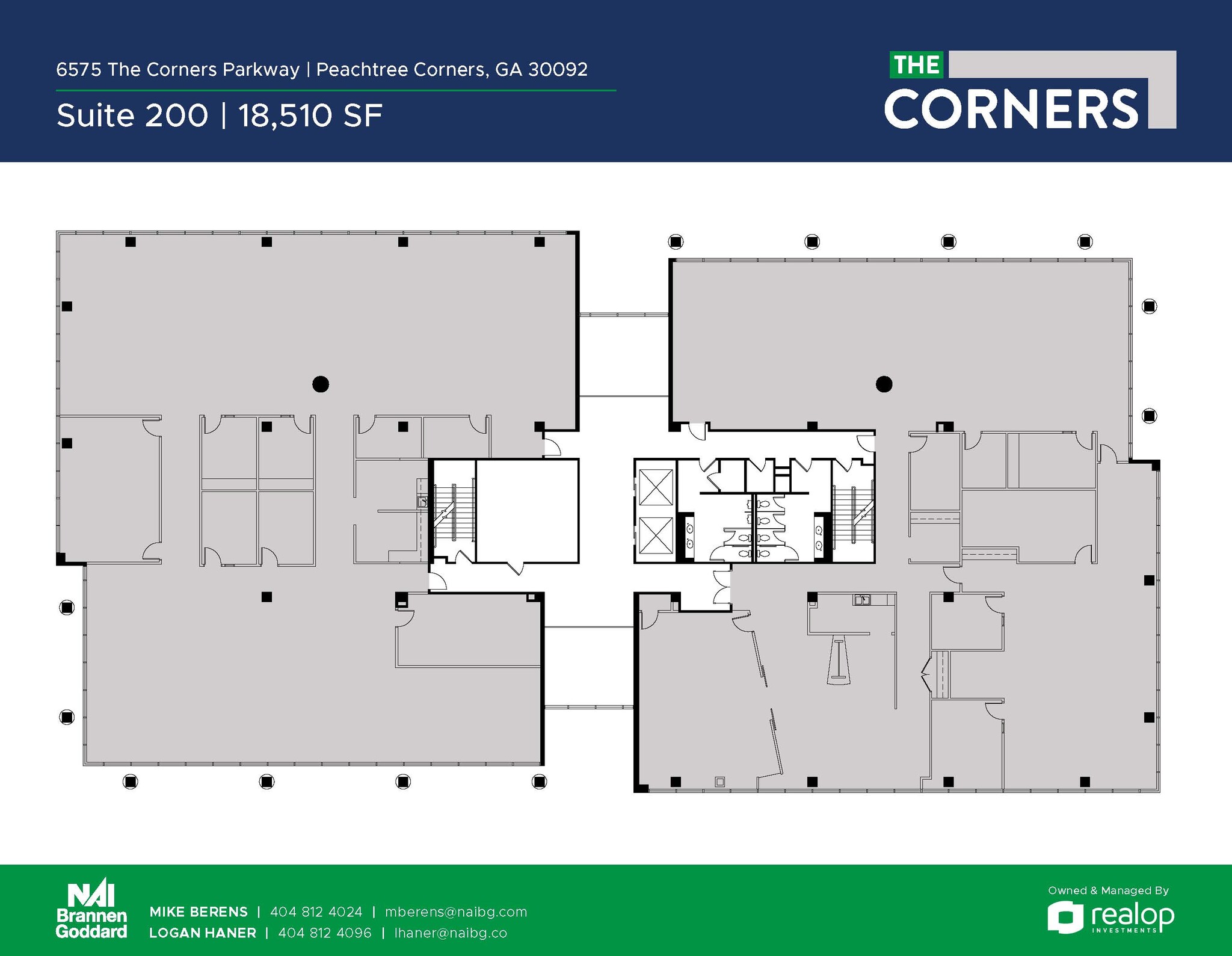 6525 The Corners Pky, Peachtree Corners, GA à louer Plan de site- Image 1 de 1