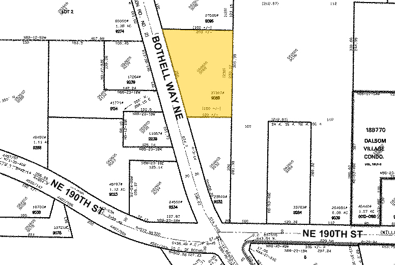 19110 Bothell Way NE, Bothell, WA à louer - Plan cadastral - Image 2 de 8