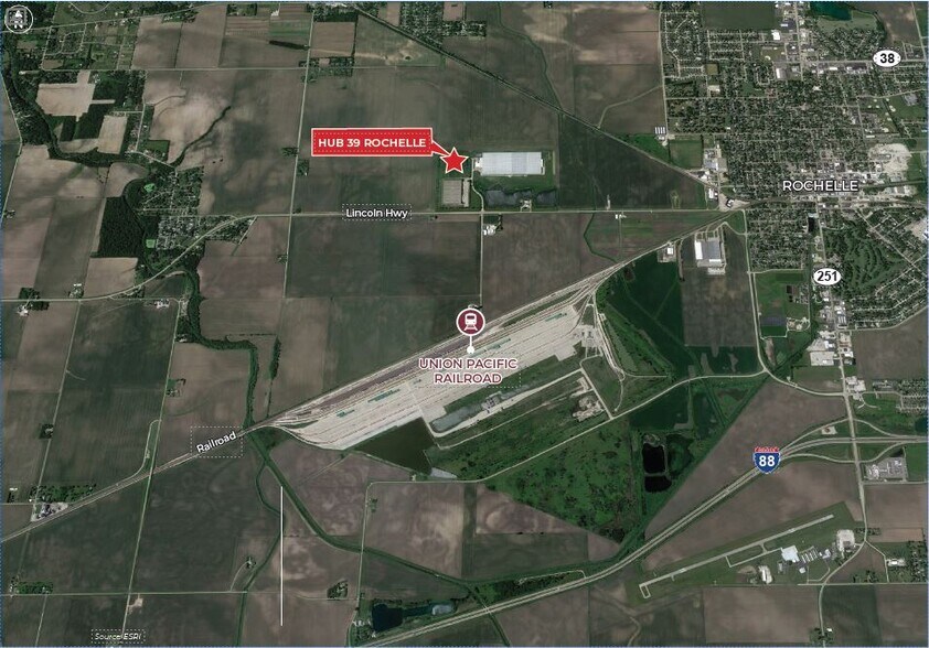Centerpoint Dr, Rochelle, IL à louer - Aérien - Image 2 de 2