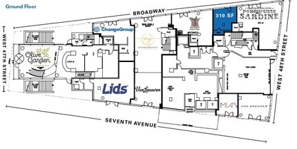 2 Times Sq, New York, NY for lease Floor Plan- Image 2 of 2