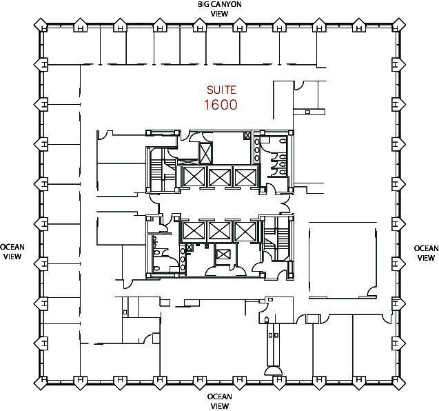620 Newport Center Dr, Newport Beach, CA à louer Plan d’étage- Image 1 de 1