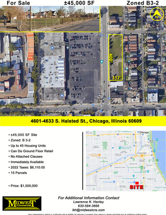 Plus de détails pour 4601 4601-33 South Halsted Street St, Chicago, IL - Terrain à vendre