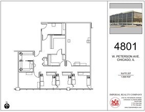 4801 W Peterson Ave, Chicago, IL à louer Plan d  tage- Image 1 de 5