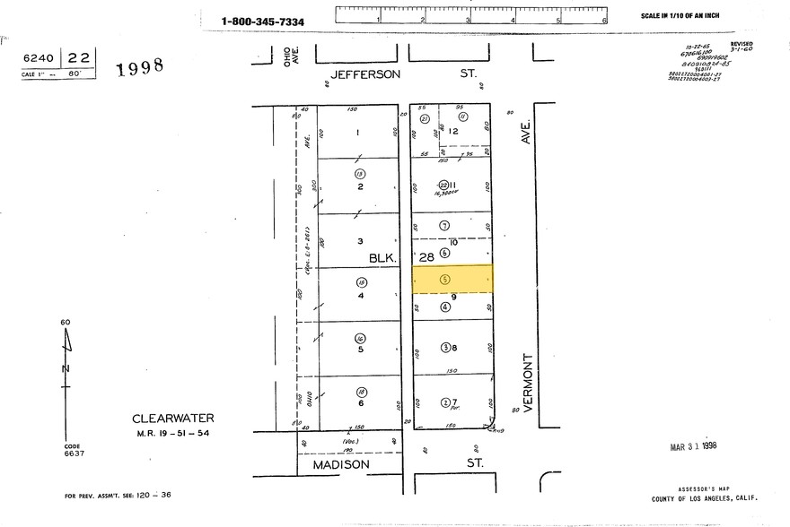 15533 Vermont Ave, Paramount, CA à vendre - Plan cadastral - Image 2 de 3