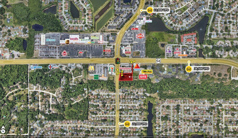 SR-54 & Seven Springs Blvd, New Port Richey, FL à vendre - Photo du bâtiment - Image 2 de 3