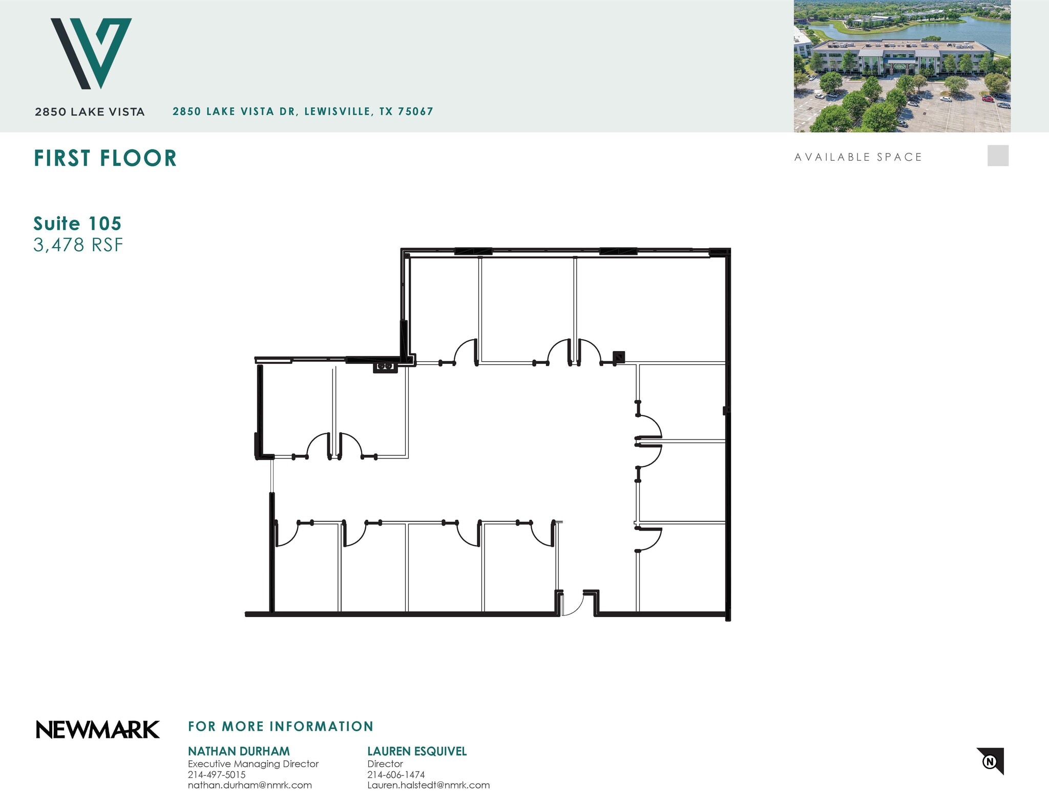2850 Lake Vista Dr, Lewisville, TX for lease Floor Plan- Image 1 of 1
