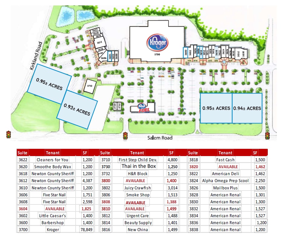 3700-3838 Salem Rd, Covington, GA for lease Interior Photo- Image 1 of 1