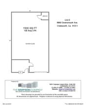9850-9860 Owensmouth Ave, Chatsworth, CA à louer Plan d’étage- Image 1 de 1