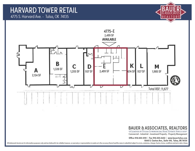4775 S Harvard Ave, Tulsa, OK for lease - Site Plan - Image 3 of 9