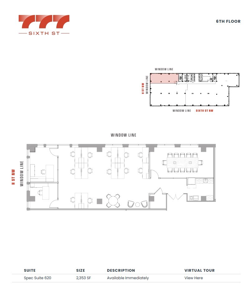 777 6th St NW, Washington, DC à louer Plan d  tage- Image 1 de 1