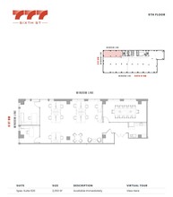 777 6th St NW, Washington, DC à louer Plan d  tage- Image 1 de 1