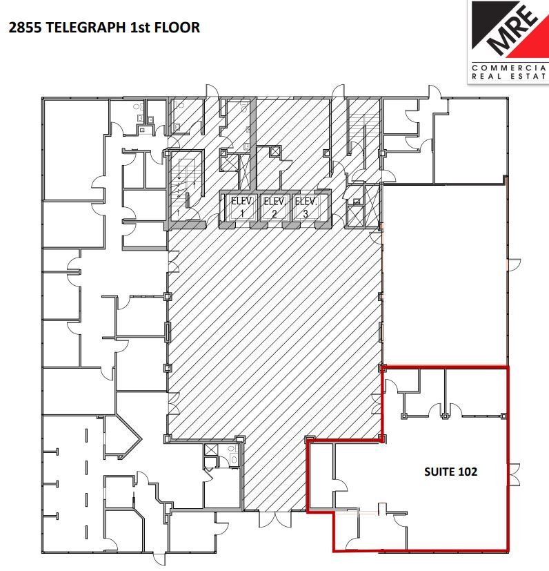 2855 Telegraph Ave, Berkeley, CA for lease Floor Plan- Image 1 of 1