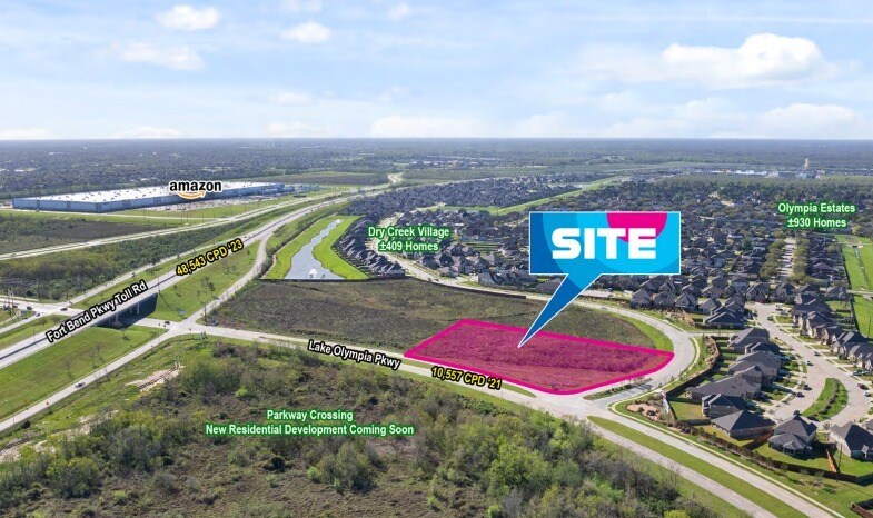 SWC Lake Olympia Pkwy & Ft Bend Pkwy Toll Rd, Missouri City, TX à vendre Photo du bâtiment- Image 1 de 5