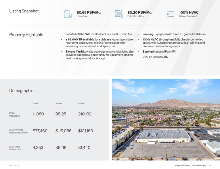 4380 Boulder Hwy, Las Vegas, NV à louer - Photo du bâtiment - Image 3 de 4