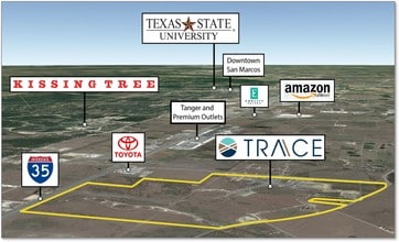 1301 Van Horn Trce, San Marcos, TX - AERIAL  map view
