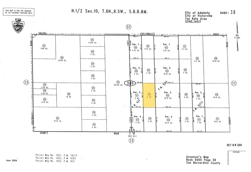 Mesa Linda Rd @ Colusa Rd, Adelanto, CA à vendre - Photo principale - Image 1 de 1