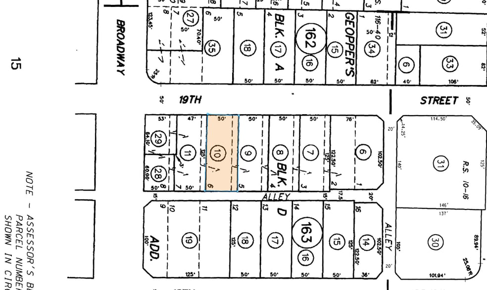 210 W 19th St, Santa Ana, CA for lease - Plat Map - Image 2 of 2