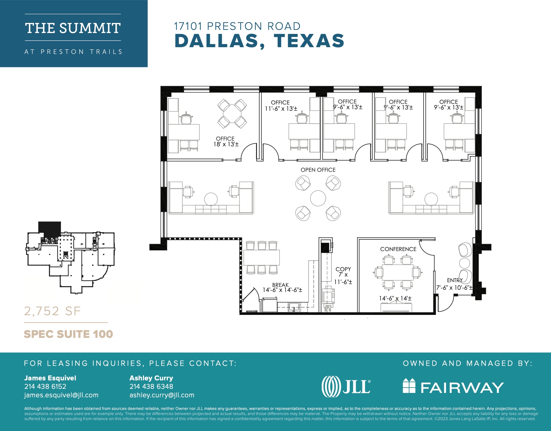17101 Preston Rd, Dallas, TX à louer Plan d’étage- Image 1 de 1