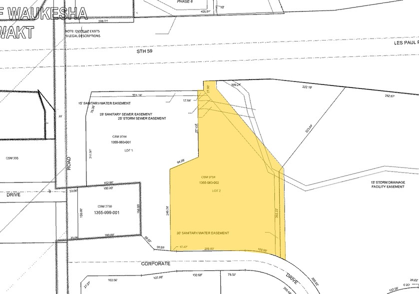 Highway 59, Waukesha, WI à vendre - Plan cadastral - Image 1 de 1