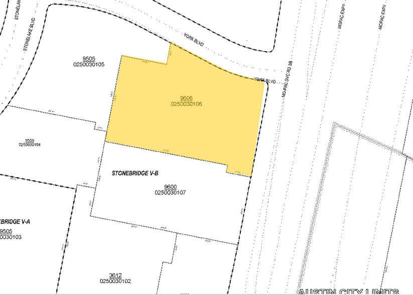 9606 N Mopac Expy, Austin, TX à vendre - Plan cadastral - Image 1 de 1