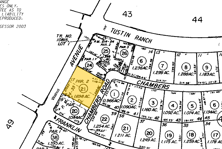 2522 Chambers Rd, Tustin, CA for lease - Plat Map - Image 2 of 10