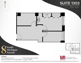 8 S Michigan Ave, Chicago, IL à louer Plan d’étage- Image 1 de 7