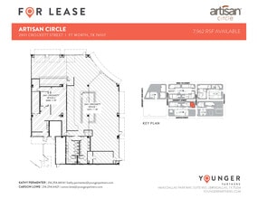 2973 W 7th St, Fort Worth, TX à louer Plan d’étage- Image 1 de 1