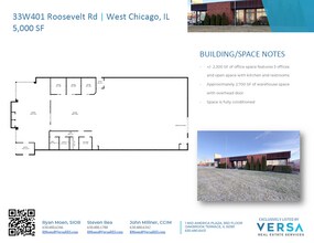 33W401 Roosevelt Rd, West Chicago, IL à louer Plan d’étage- Image 2 de 2