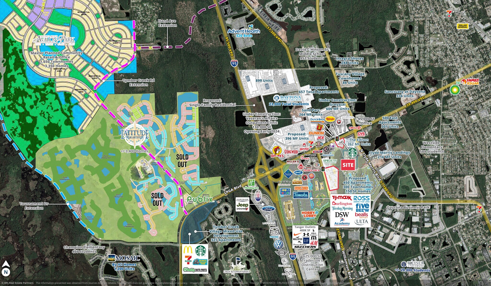 SEQ of LPGA & Williamson, Daytona Beach, FL à louer Aérien- Image 1 de 2