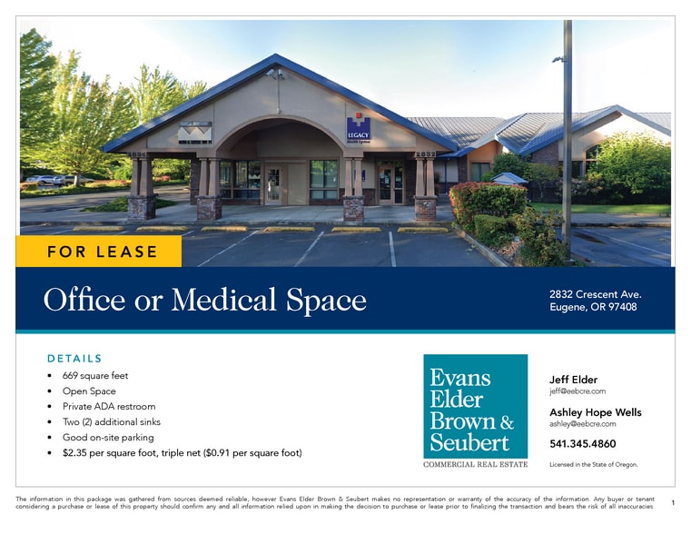 2830-2832 Crescent Ave, Eugene, OR for lease - Building Photo - Image 3 of 4