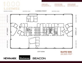 1800 Larimer St, Denver, CO à louer Plan d’étage- Image 1 de 1