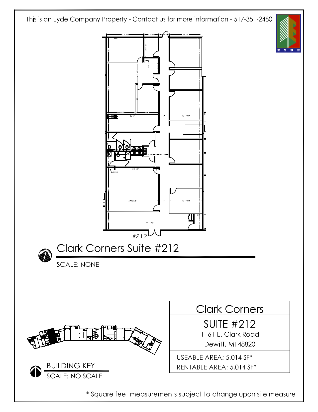 1161 E Clark Rd, Dewitt, MI à louer Plan d’étage- Image 1 de 1