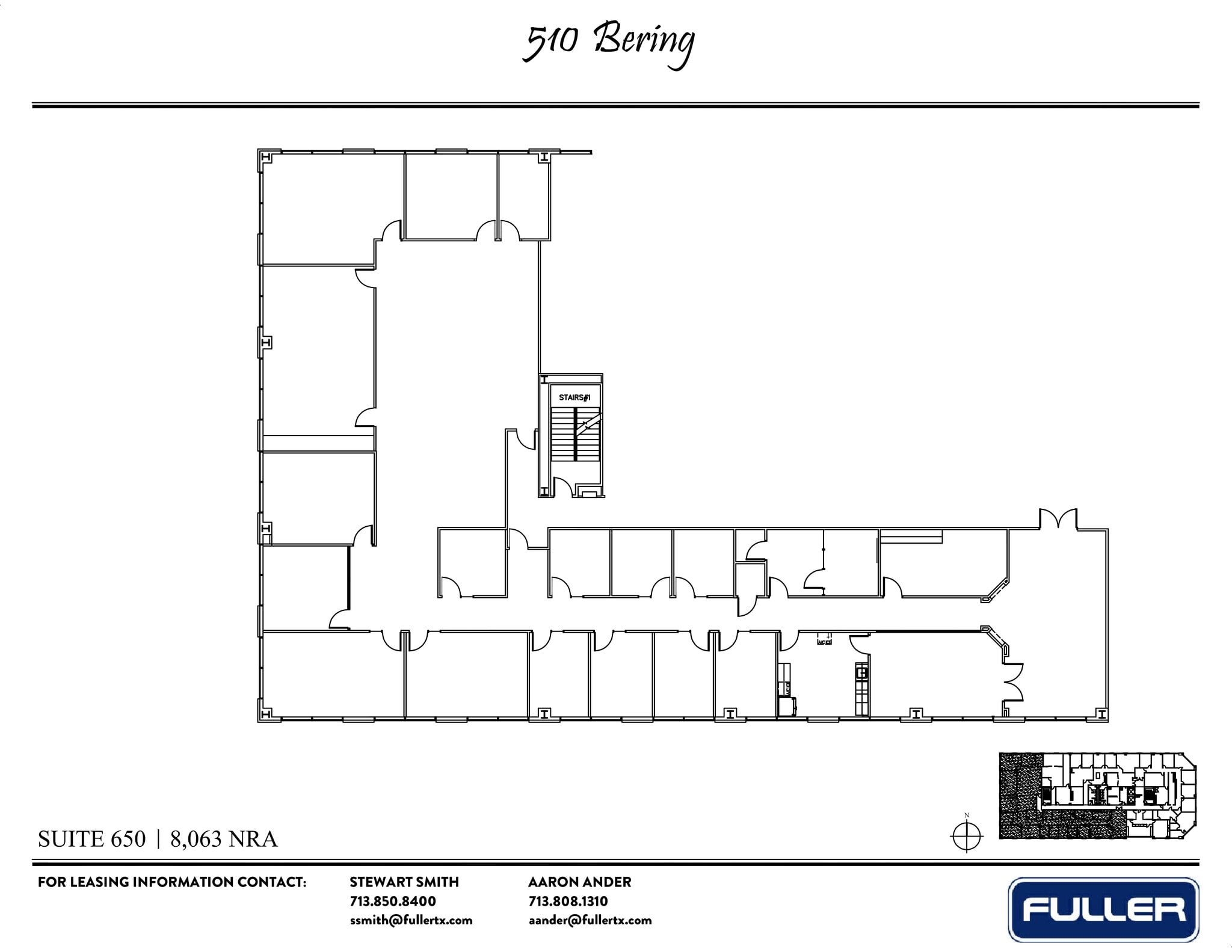 510 Bering Dr, Houston, TX à louer Plan de site- Image 1 de 1