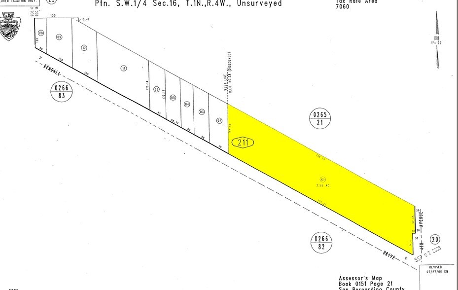 1200 Kendall Dr, San Bernardino, CA à vendre - Plan cadastral - Image 3 de 26