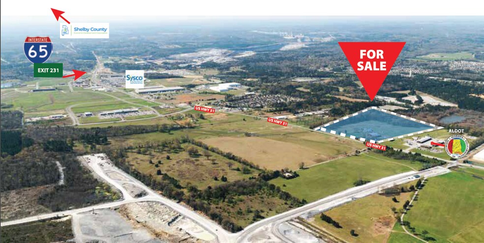 3883 Highway 31 S, Calera, AL à vendre - Aérien - Image 2 de 2
