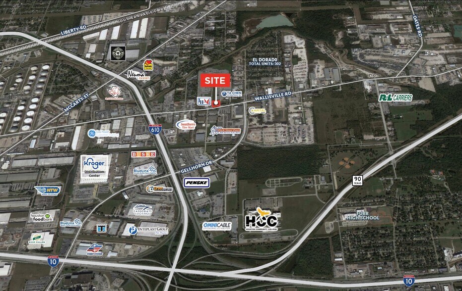 9505 Wallisville Rd, Houston, TX for sale - Aerial - Image 2 of 2