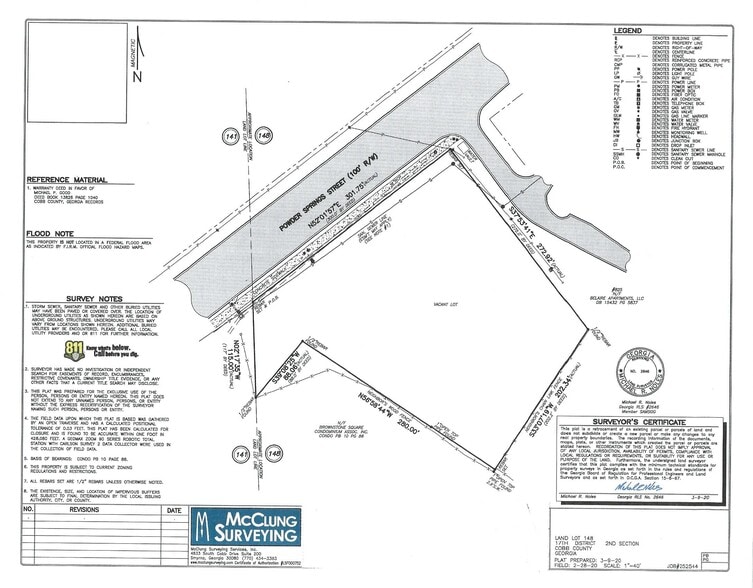 845 Powder Springs St, Marietta, GA à vendre - Plan de site - Image 3 de 6