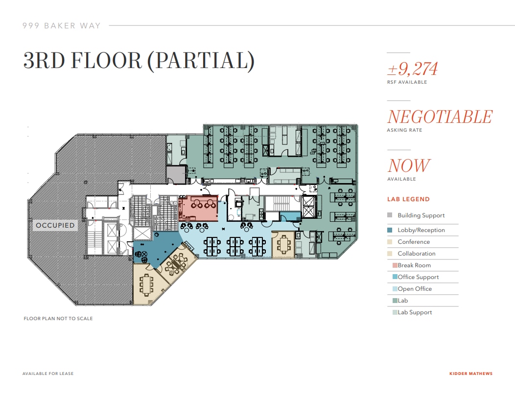 999 Baker Way, San Mateo, CA for lease Floor Plan- Image 1 of 1