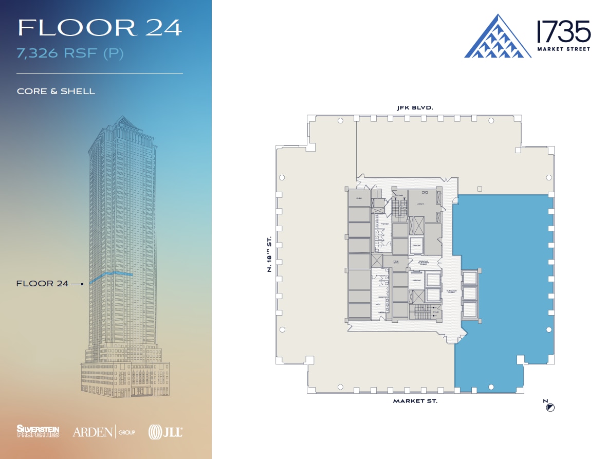 1735 Market St, Philadelphia, PA for lease Floor Plan- Image 1 of 1