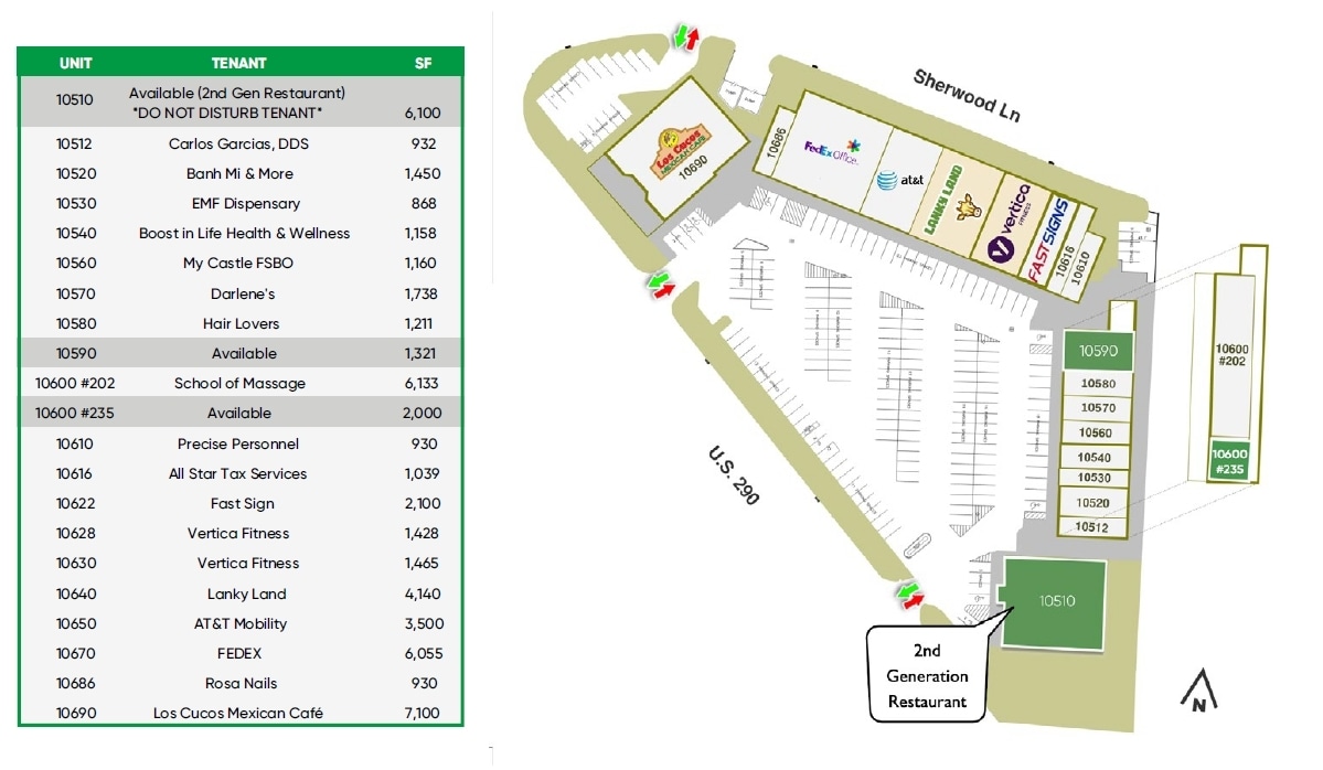 10650 Northwest Fwy, Houston, TX à louer Plan de site- Image 1 de 1