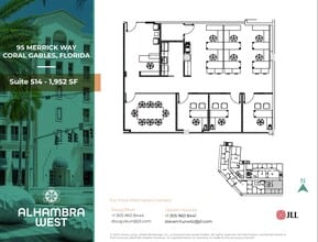 95 Merrick Way, Coral Gables, FL for lease Floor Plan- Image 1 of 1