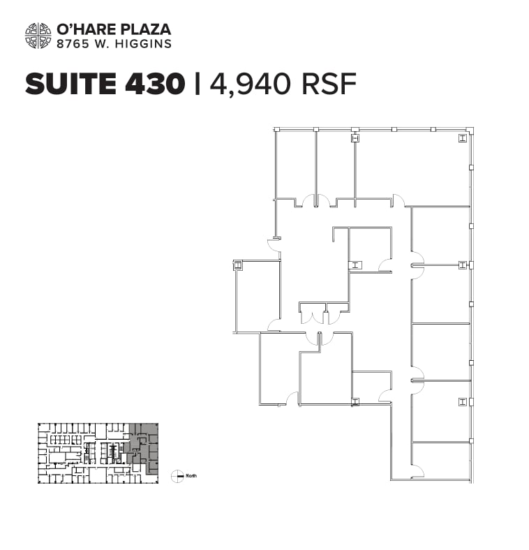 8765 W Higgins Rd, Chicago, IL for lease Floor Plan- Image 1 of 1