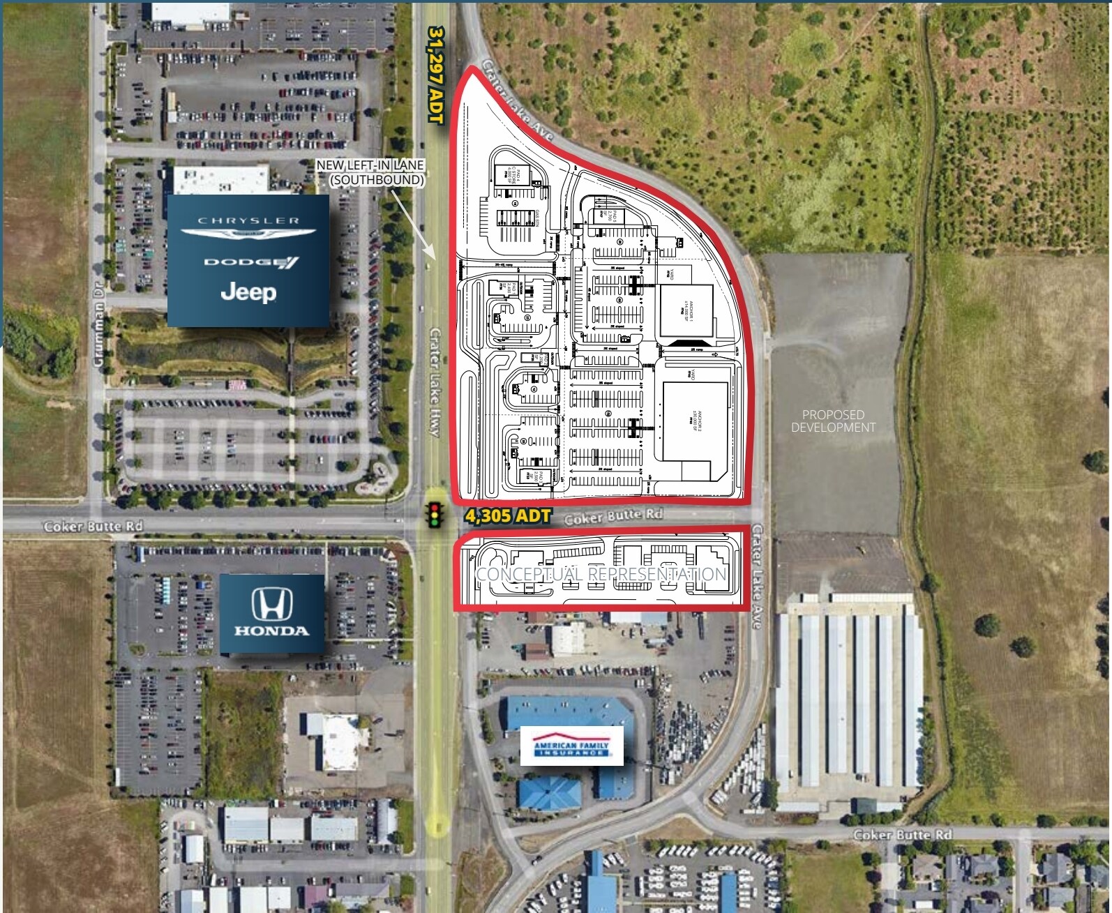 4181 Crater Lake Ave, Medford, OR for lease Site Plan- Image 1 of 5