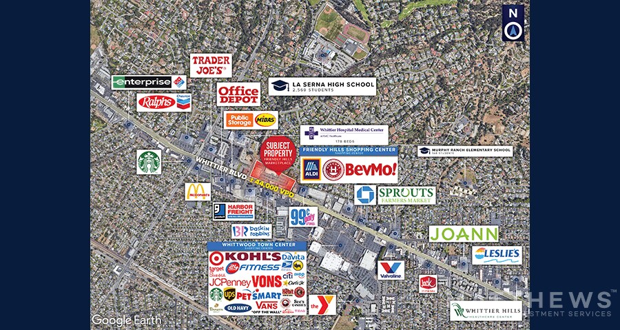 15303-15309 Whittier Blvd, Whittier, CA à louer - Photo du bâtiment - Image 2 de 2