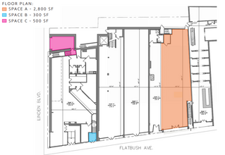 833-845 Flatbush Ave, Brooklyn, NY à louer Plan d’étage- Image 2 de 2