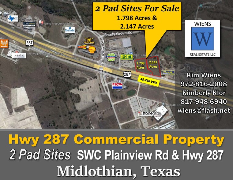 E Hwy 287, Midlothian, TX for sale - Building Photo - Image 1 of 7